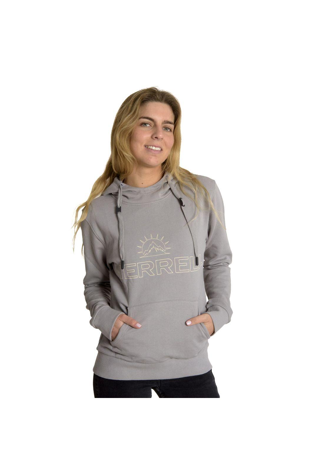 Poleron Mujer W Merrell Pull Over Gris-0