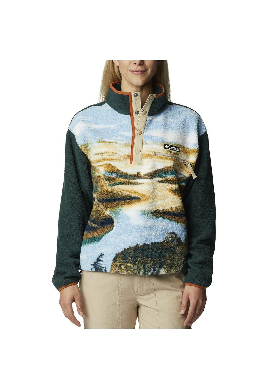 Polar Mujer Helvetia Half Snap Verde-0