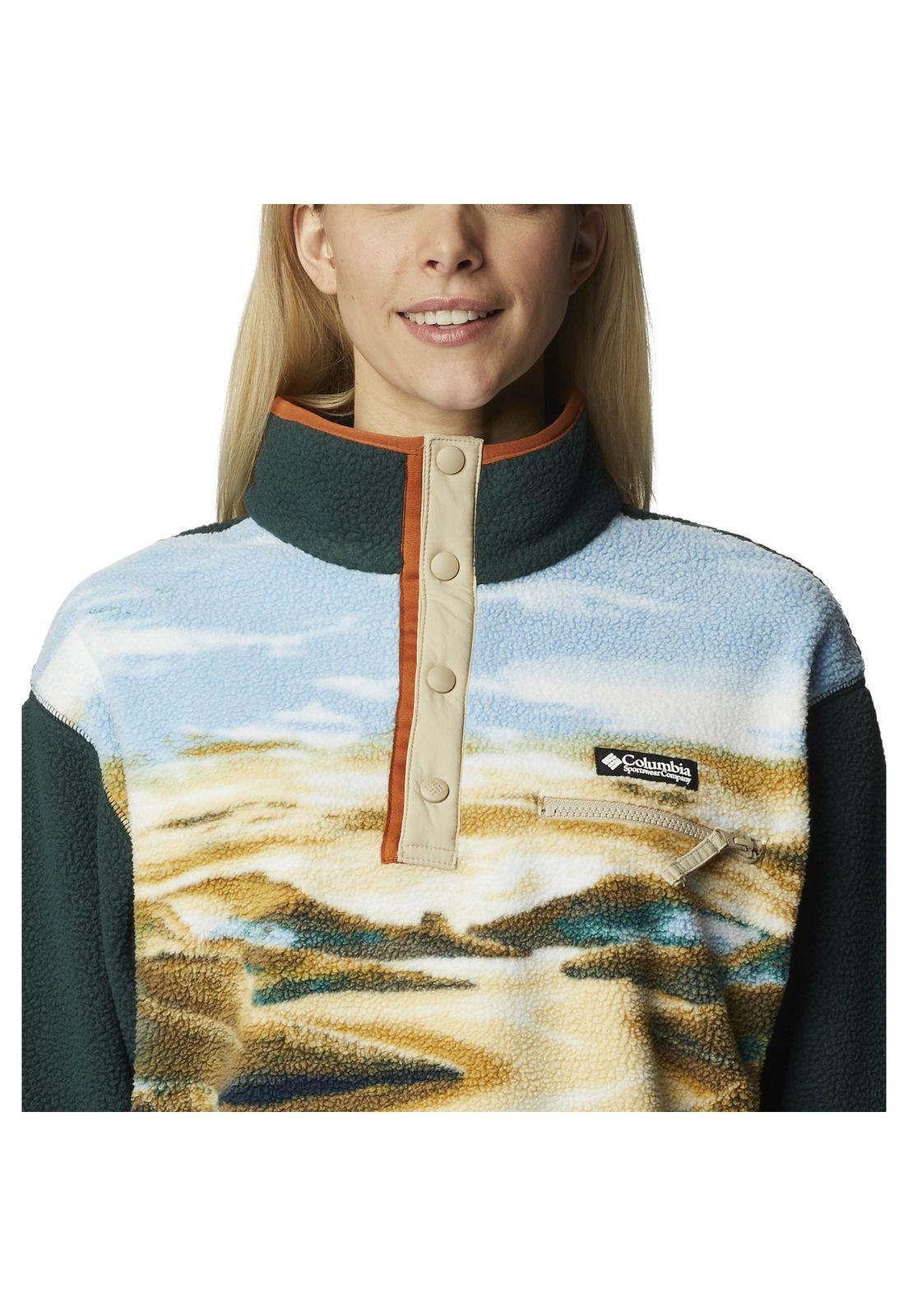 Polar Mujer Helvetia Half Snap Verde-1