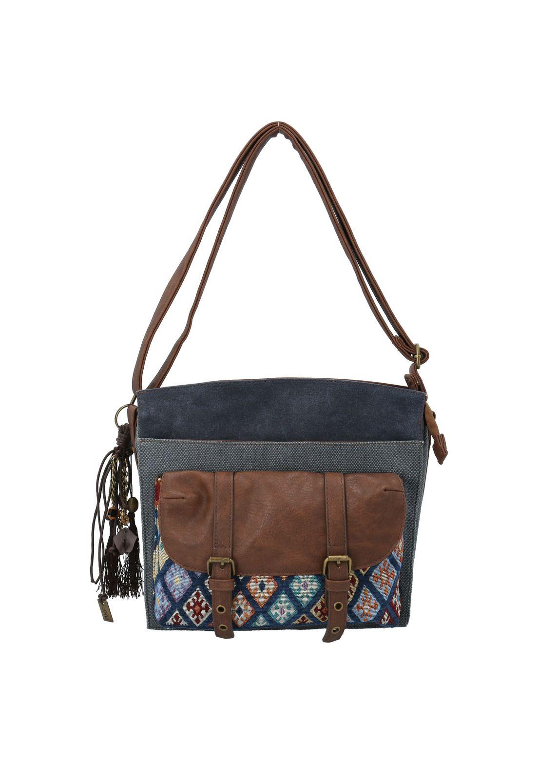 Cartera  Mujer Almond Cross Azul-0