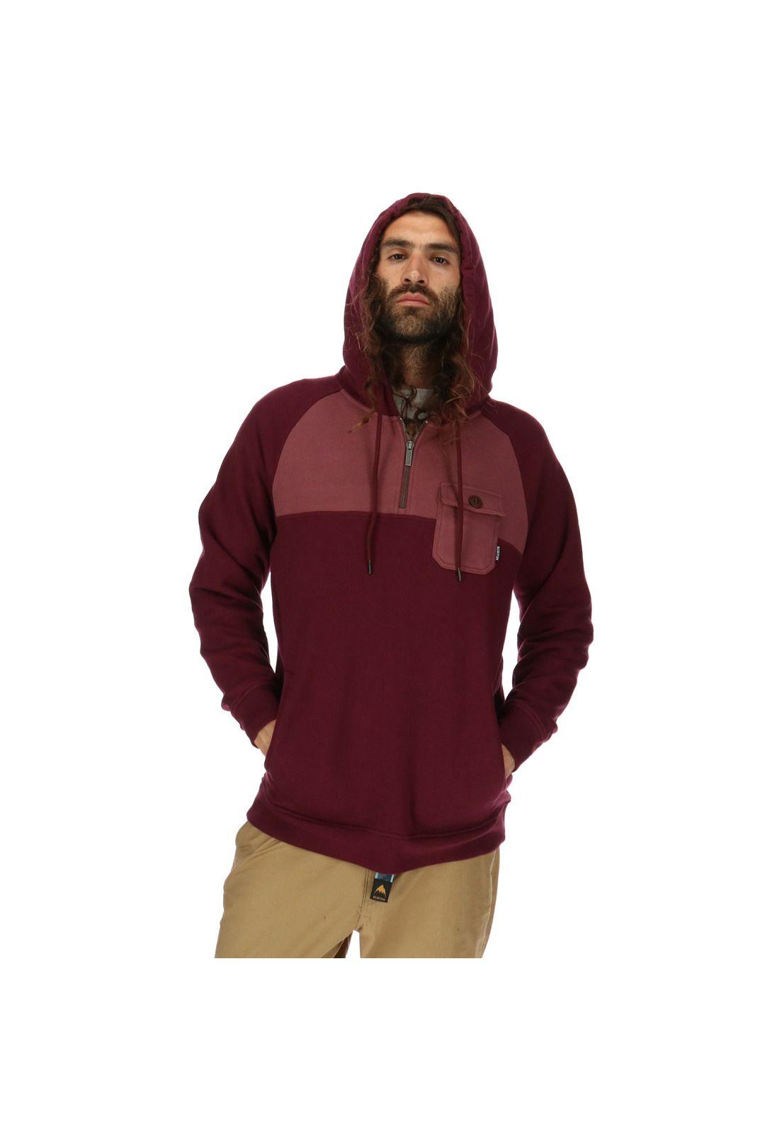Poleron Hombre Boreal Hood Dark Melange-0