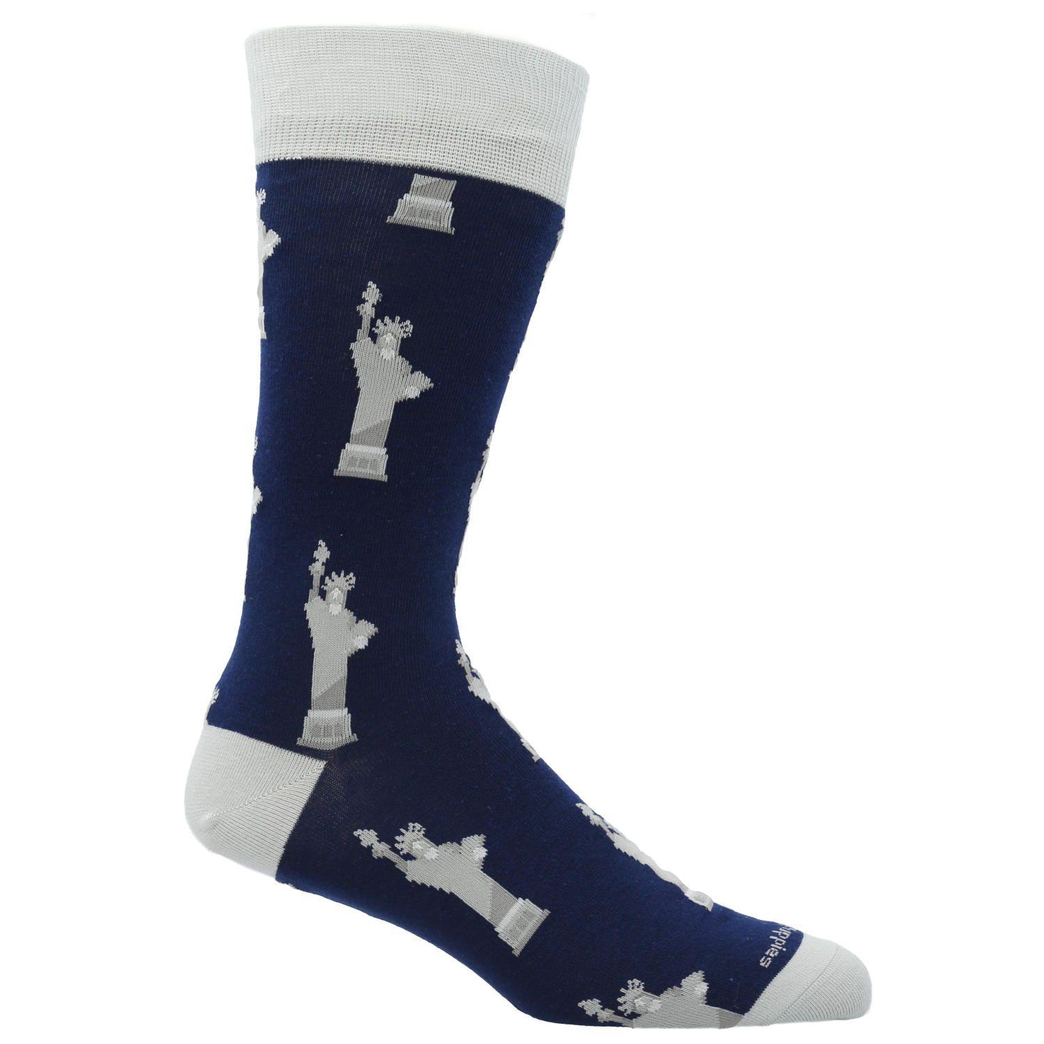 Calcetín Algodón Hombre Liberty Nyc Azul-0