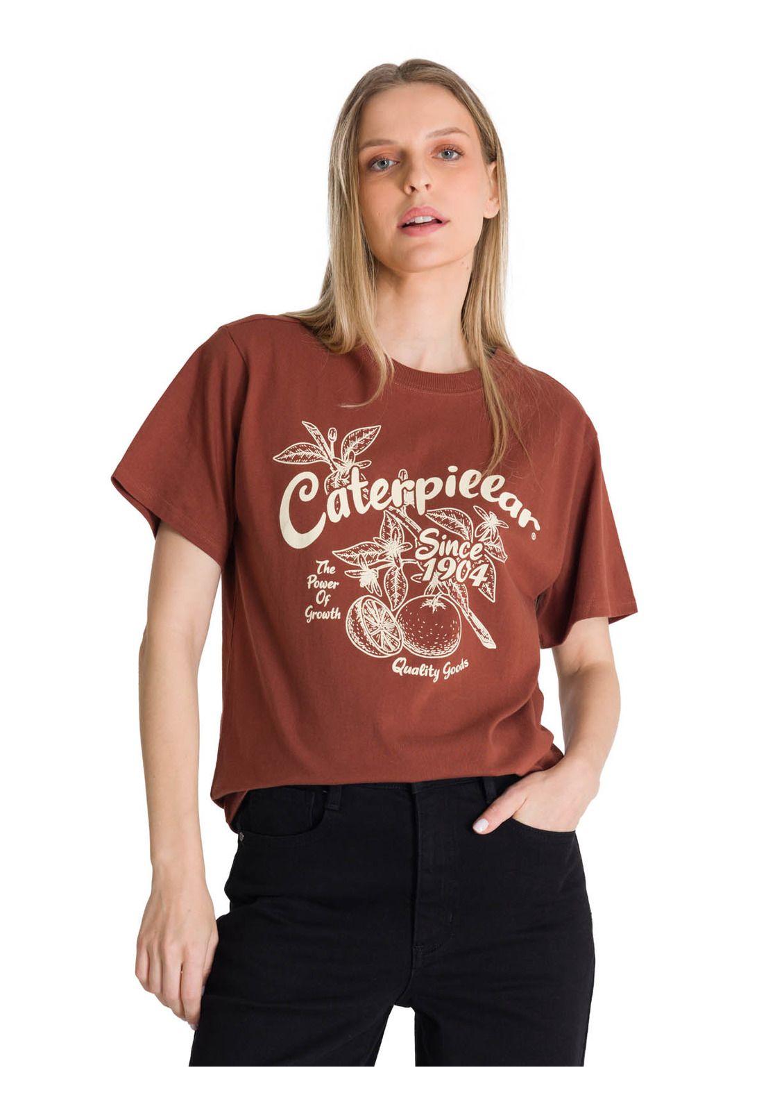Polera Manga Corta Mujer Diseño Ladrillo-1
