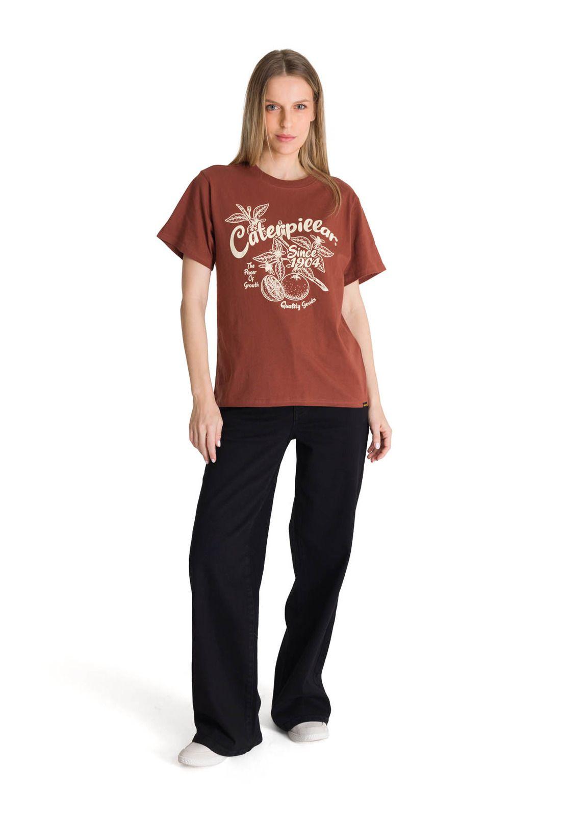 Polera Manga Corta Mujer Diseño Ladrillo-5