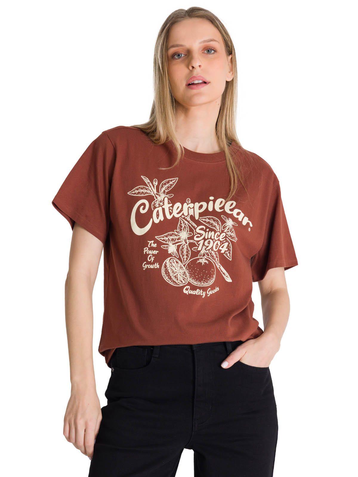 Polera Manga Corta Mujer Diseño Ladrillo-1