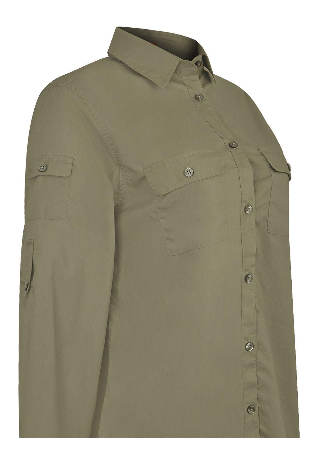 Blusa Algodón Orgánico Oliva Coop Mujer -3