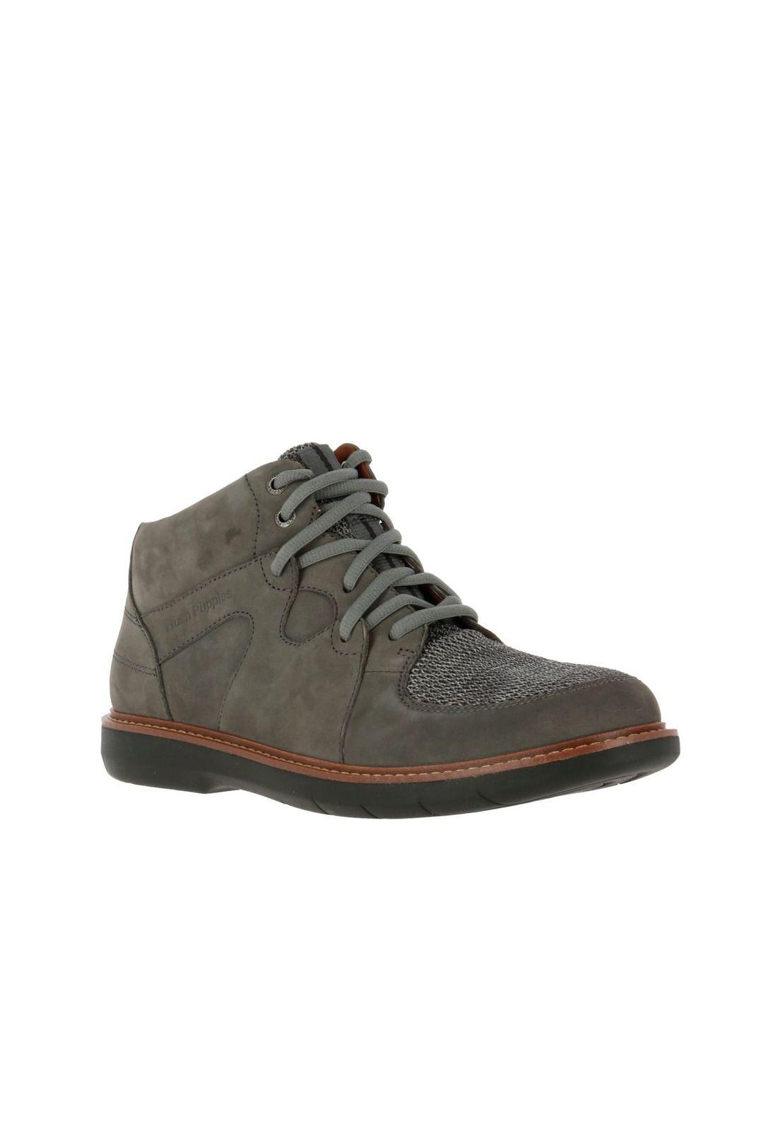 Botin Cuero Hombre Gama Gris-0
