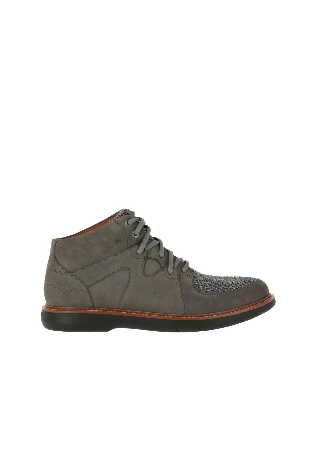 Botin Cuero Hombre Gama Gris-2
