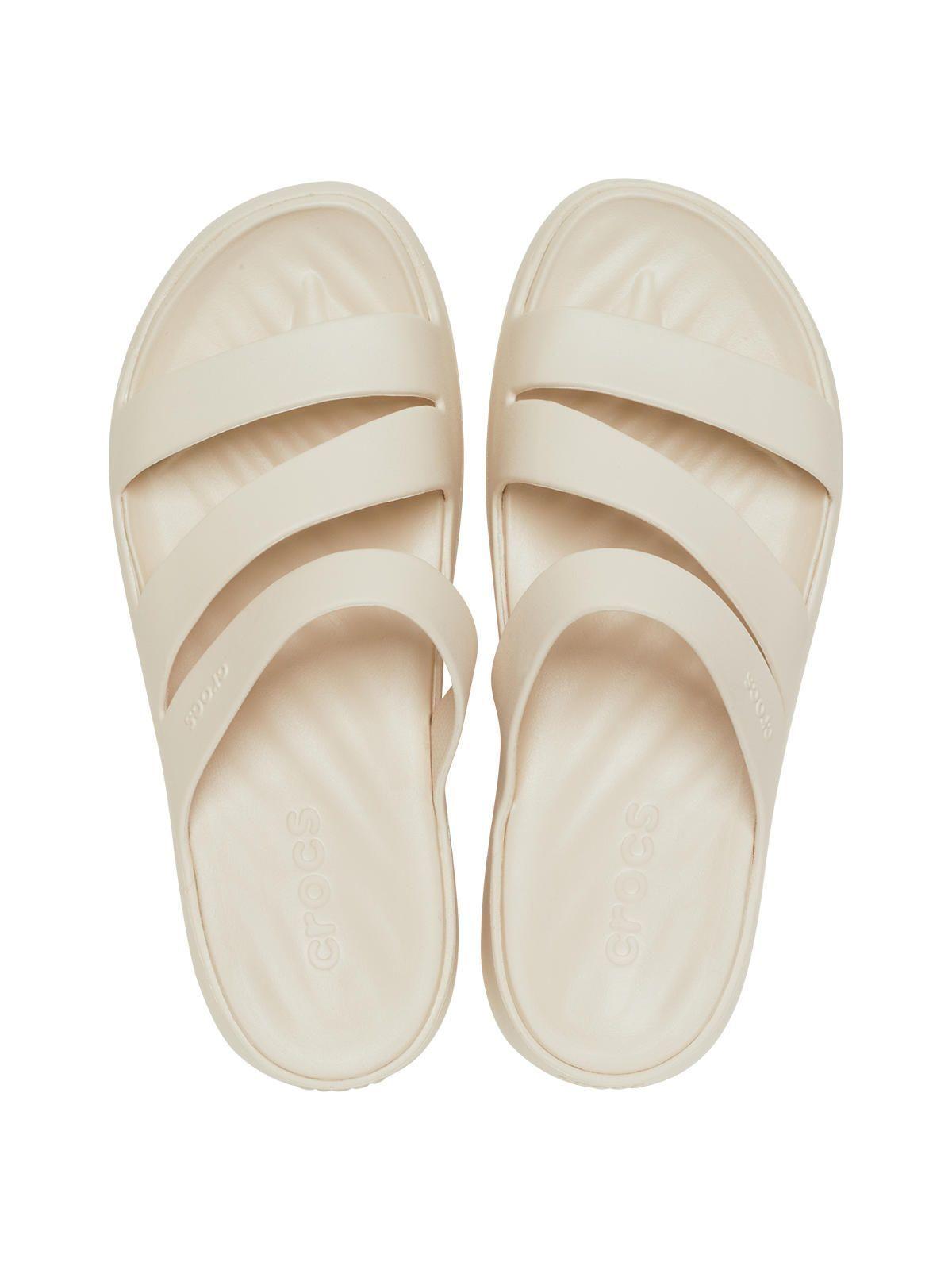 Sandalia Crocs Mujer Getaway Strappy Beige-4