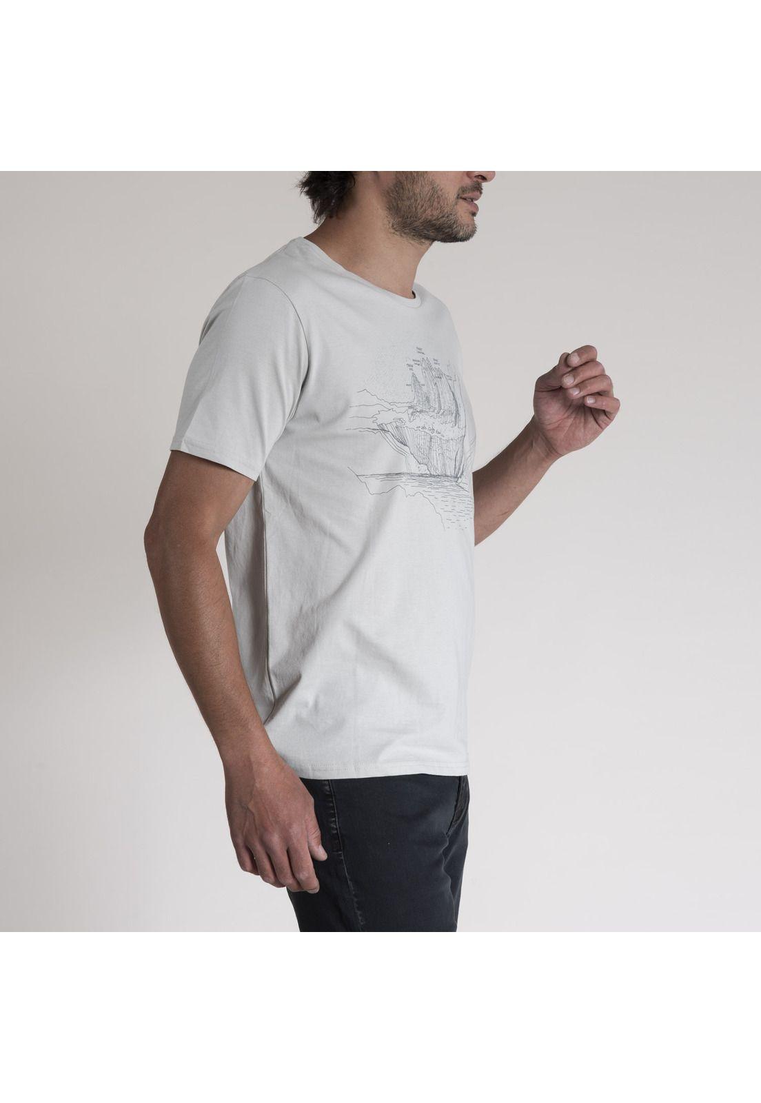 Polera Hombre Algodón Organic Gris-1