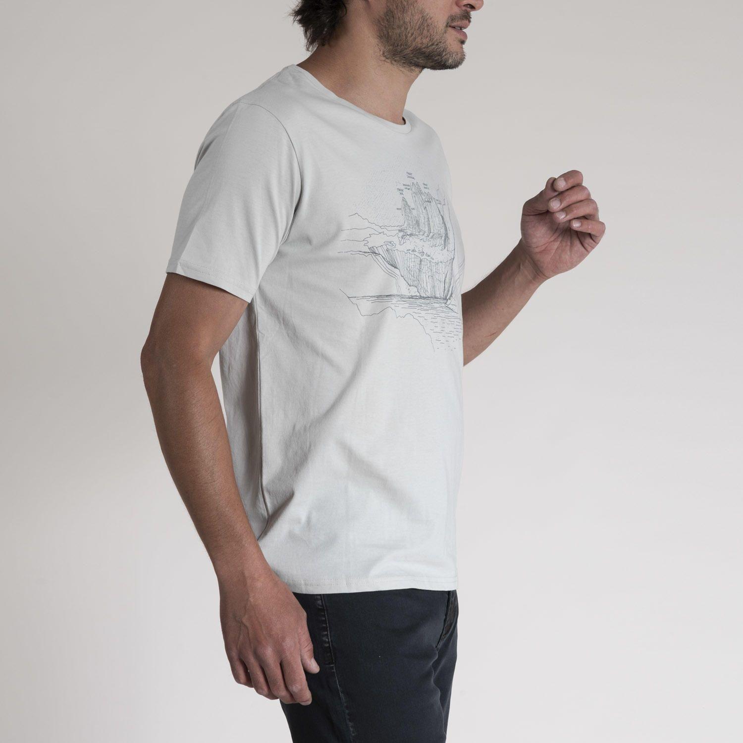 Polera Hombre Algodón Organic Gris-1