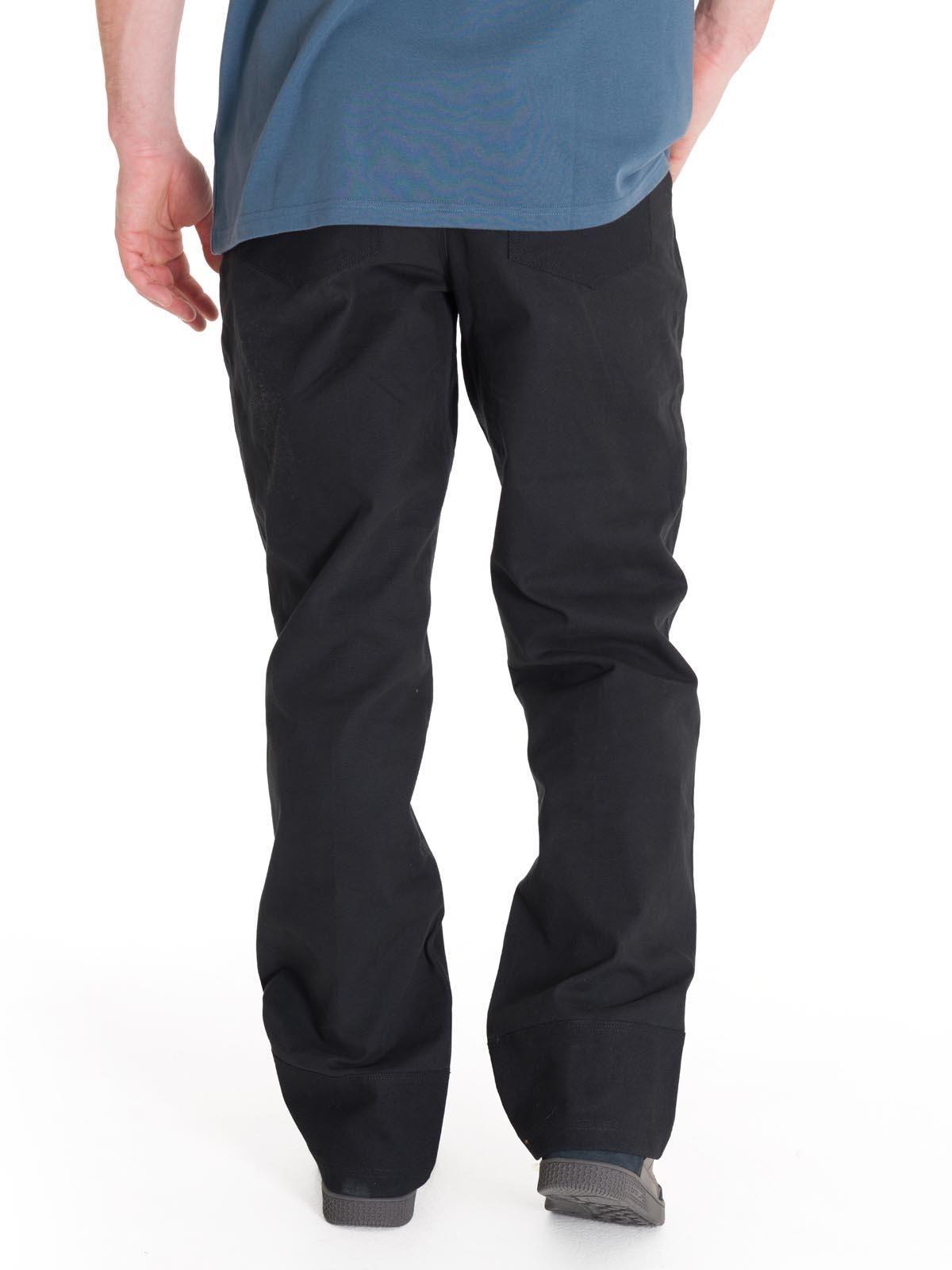 Pantalón Tiro Medio Casual Hombre BRUSH PANT Negro-3