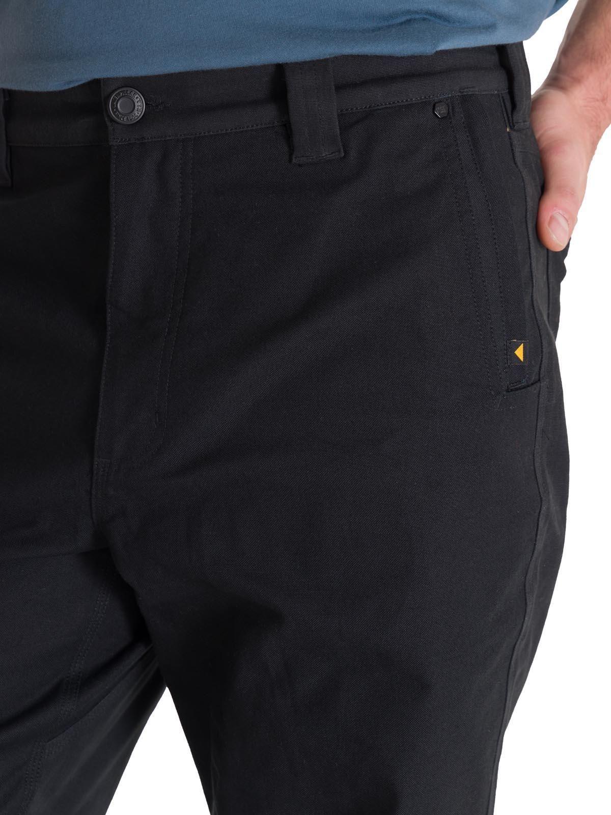 Pantalón Tiro Medio Casual Hombre BRUSH PANT Negro-4
