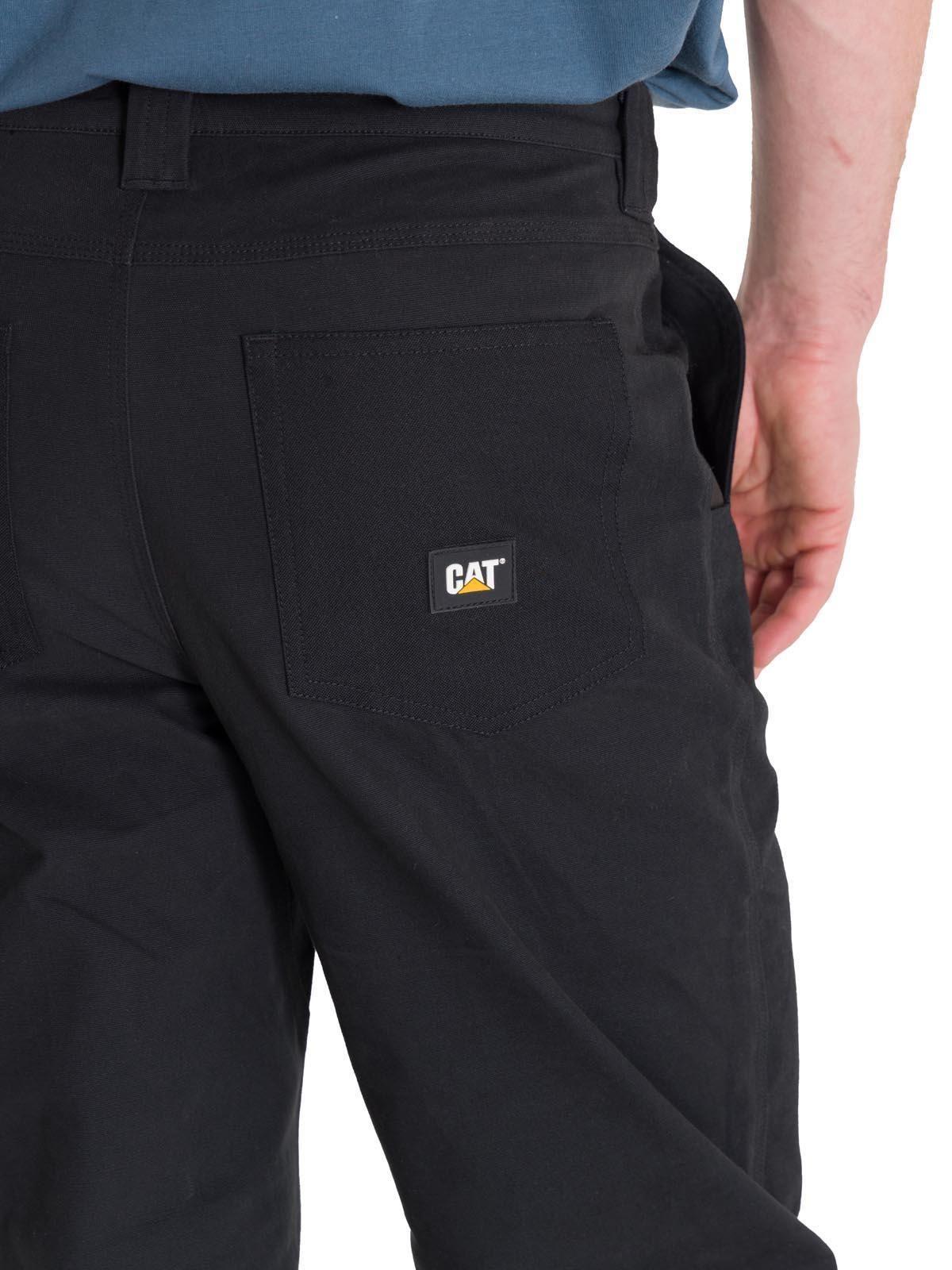 Pantalón Tiro Medio Casual Hombre BRUSH PANT Negro-6