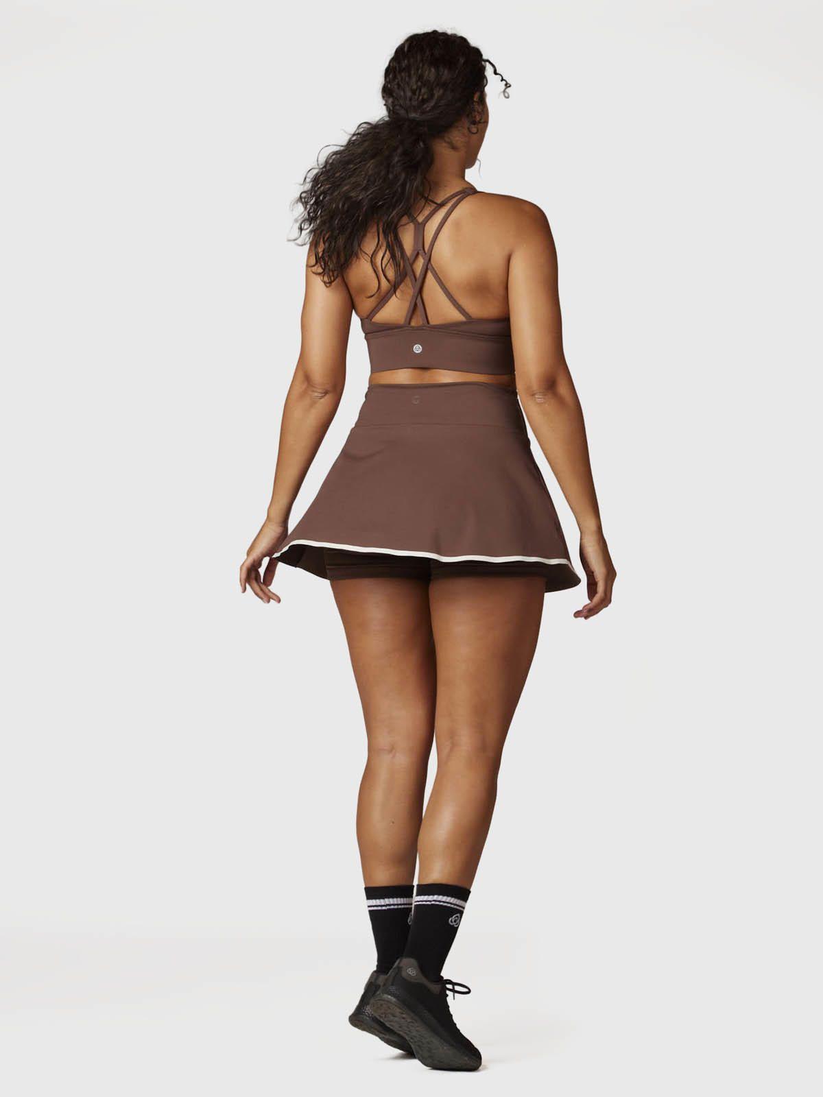 Falda Mujer Agatha Café -6