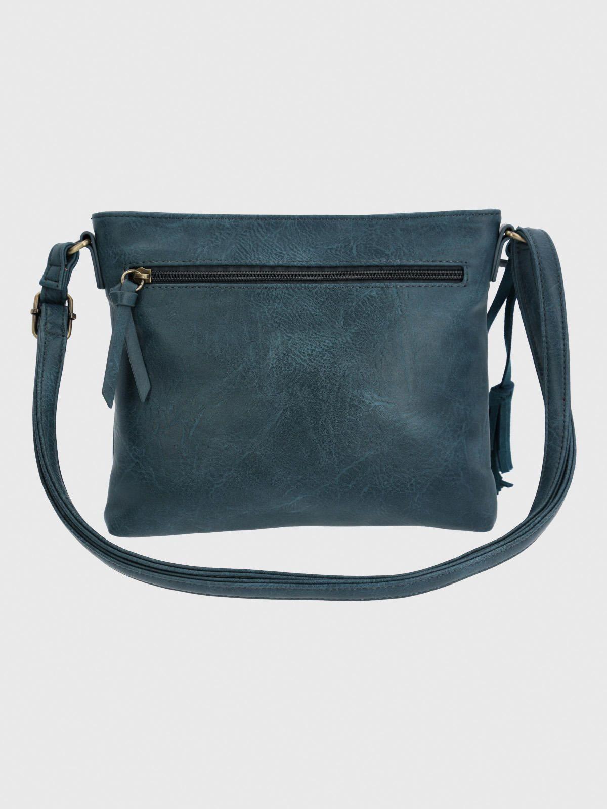 Cartera Ecocuero Mujer Lek Cross Azul-2