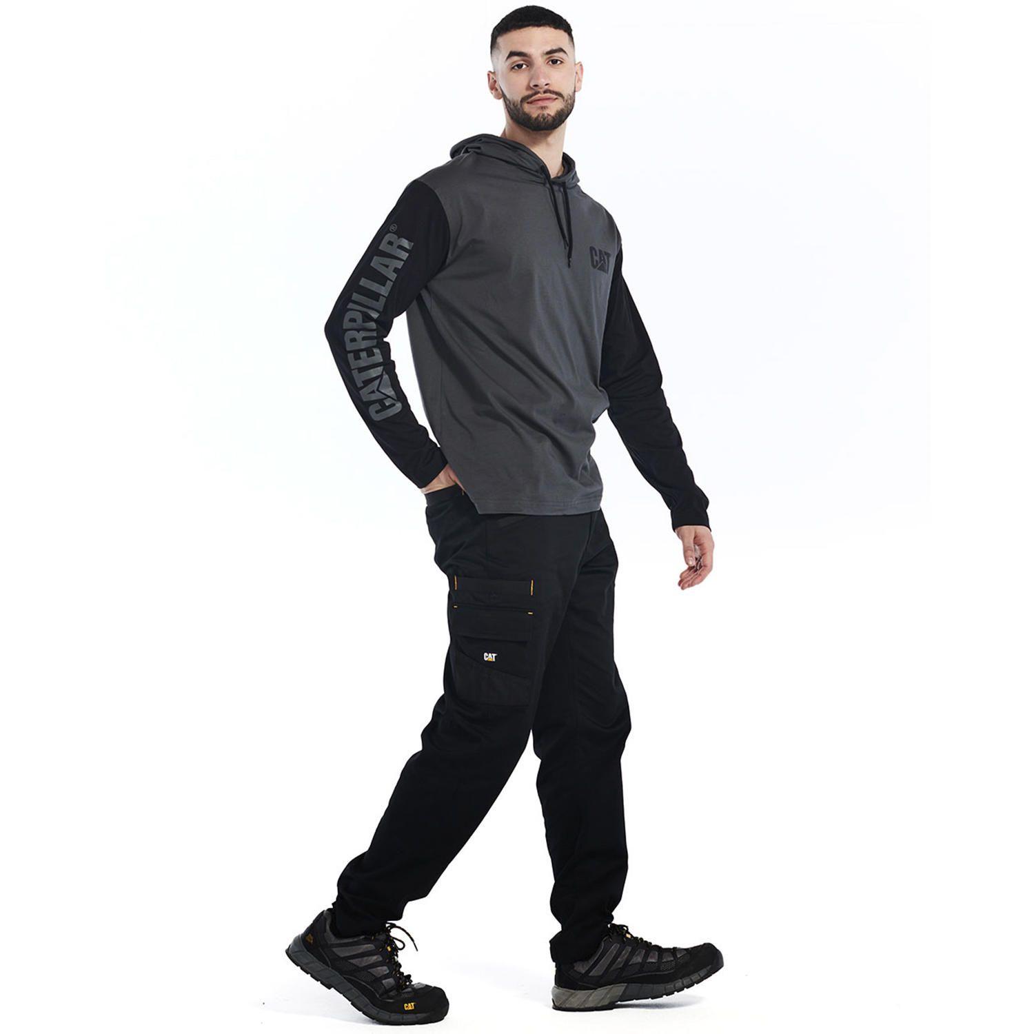 Polerón Hombre Upf Hooded Banner L/ Gris Oscuro-2