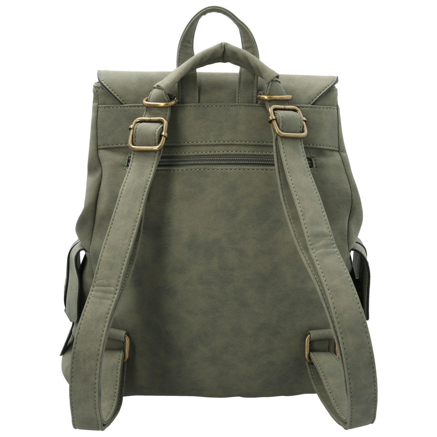 Cartera Rex Backbag Oliva Mujer-2