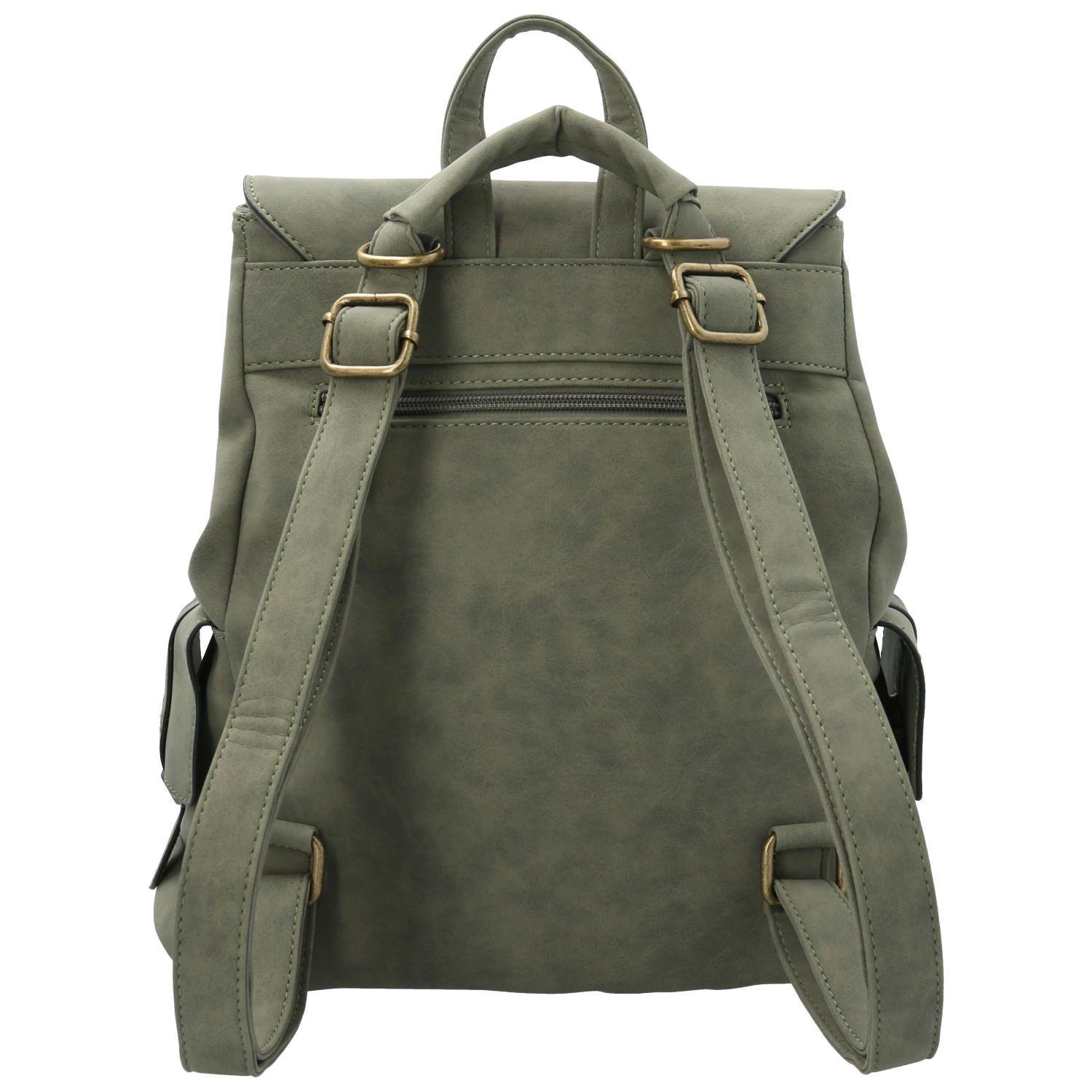 Cartera Rex Backbag Oliva Mujer-2