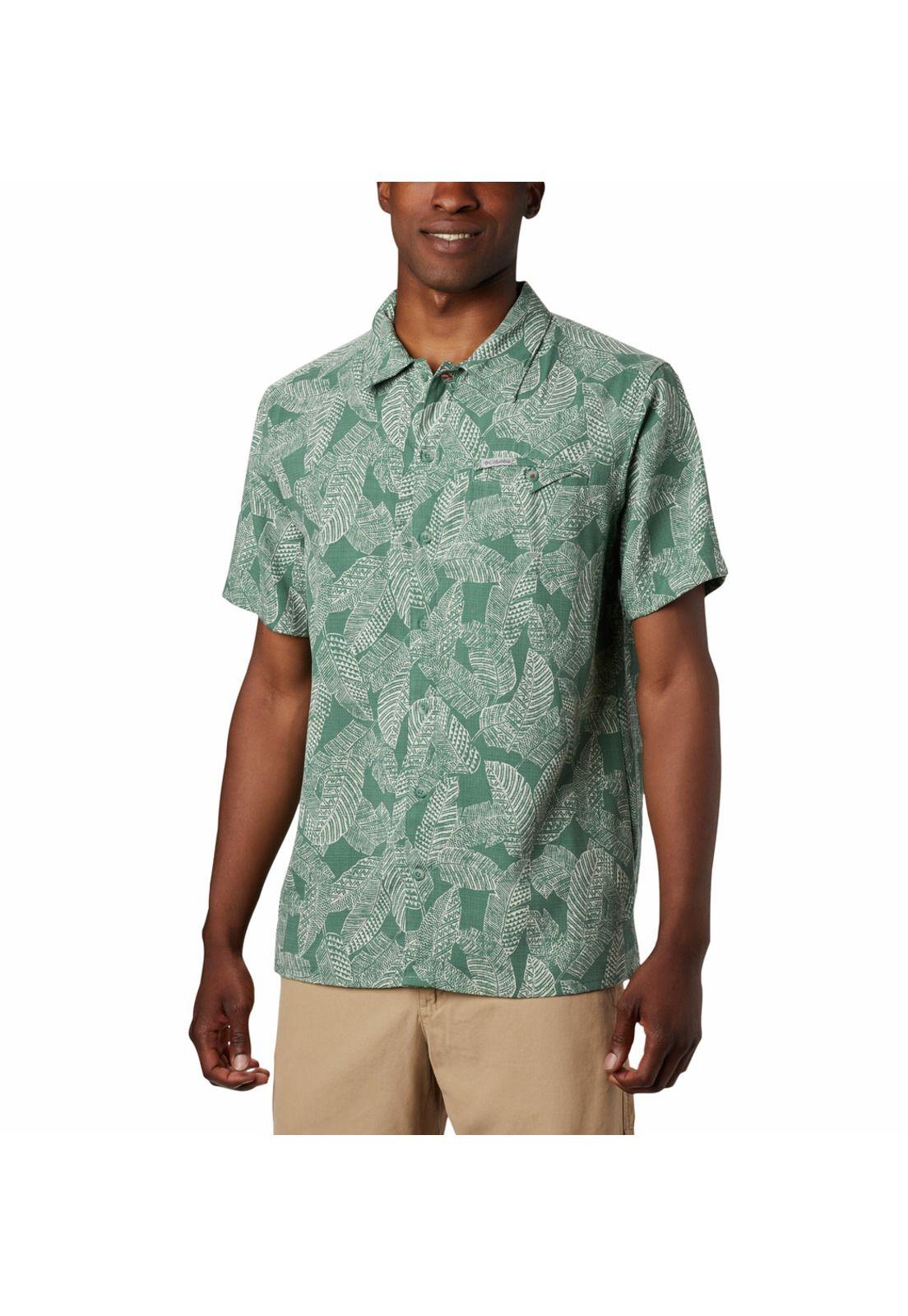 Camisa Hombre Lakeside Trail Verde-0