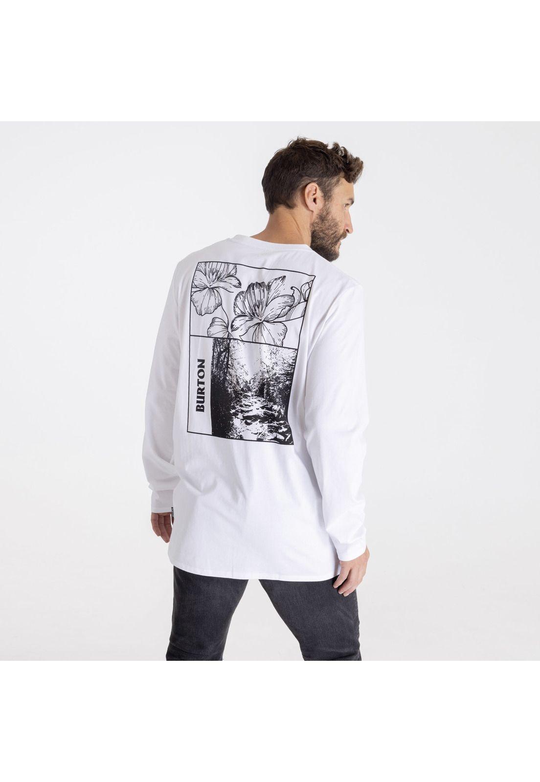 Polera Manga Larga Forager Ii Blanco Hombre-1