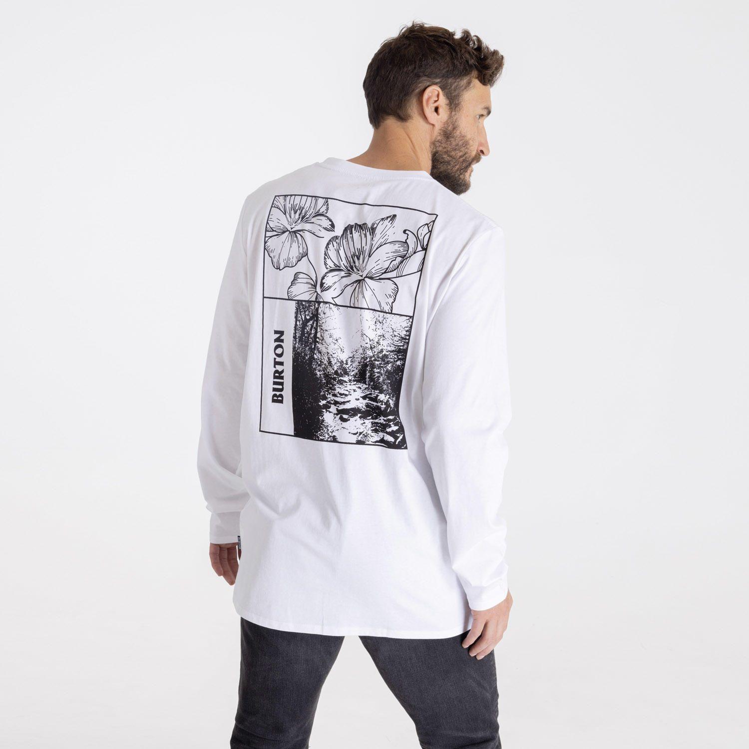Polera Manga Larga Forager Ii Blanco Hombre-1