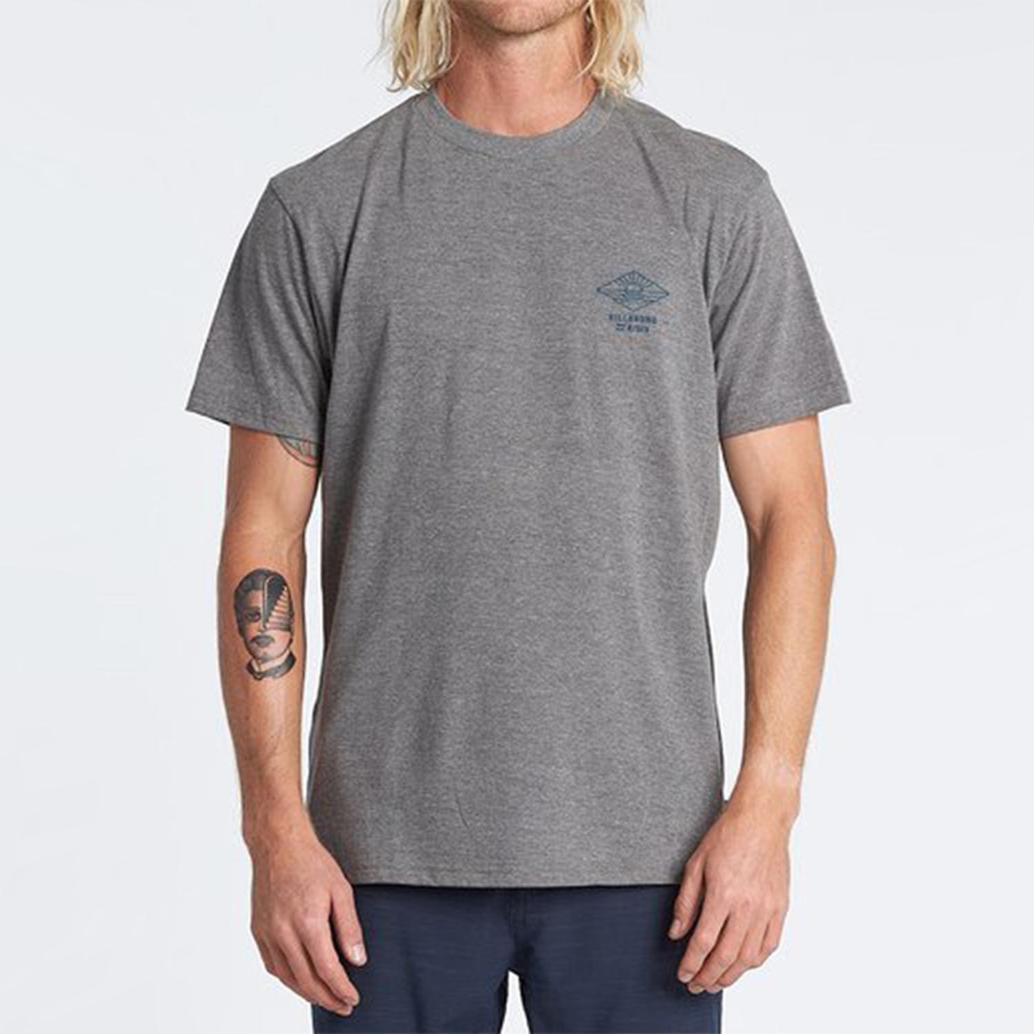 Polera M/C  A Frame Gris Hombre-0