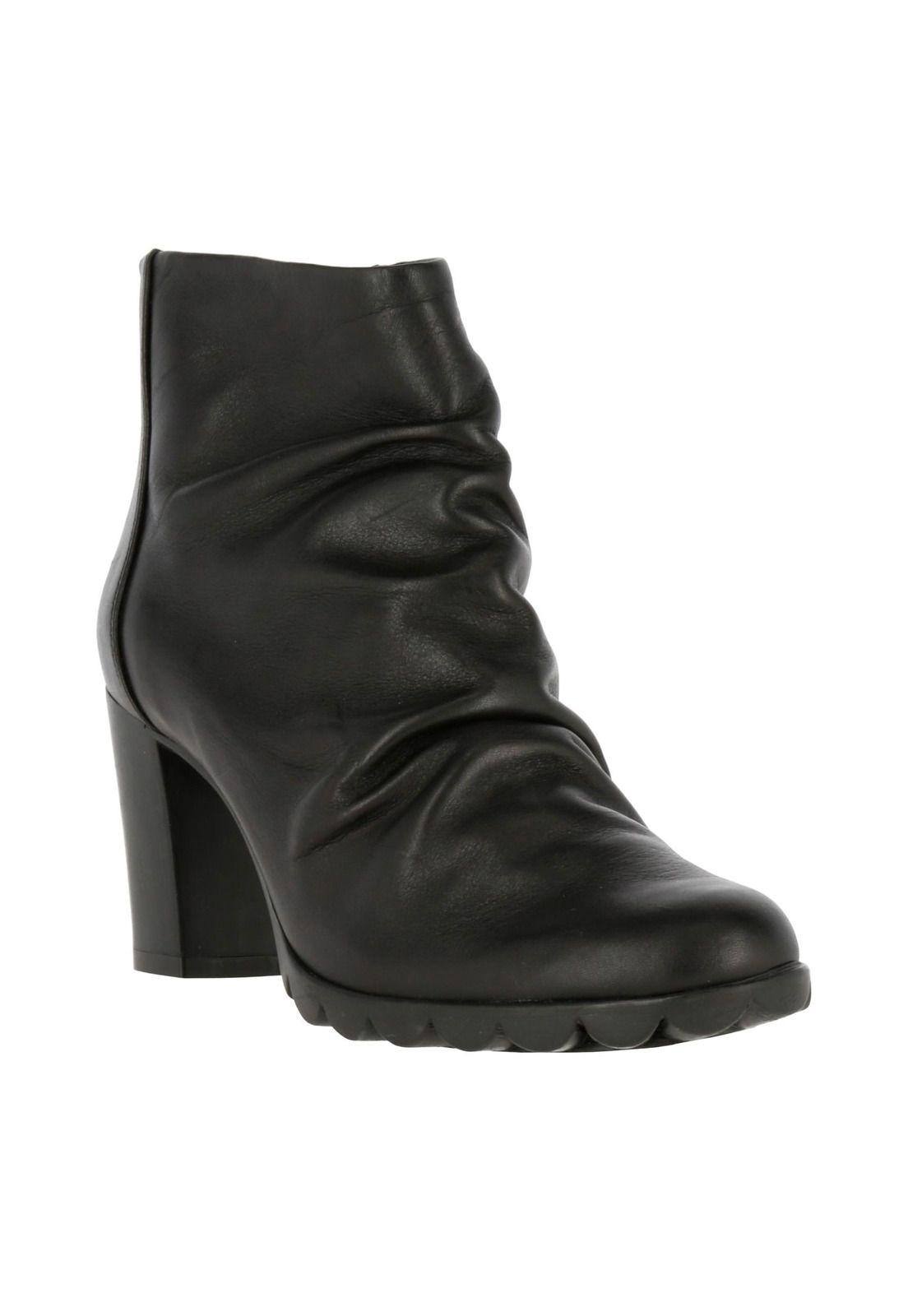 Botin Mujer Cuero Redip Negro-0