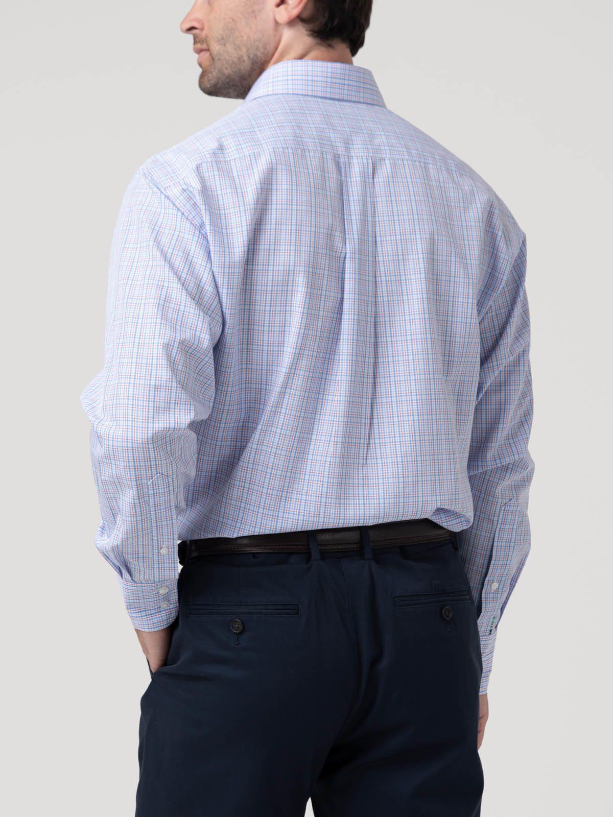 Camisa Cuello Italiano Hombre Wf Azul-5