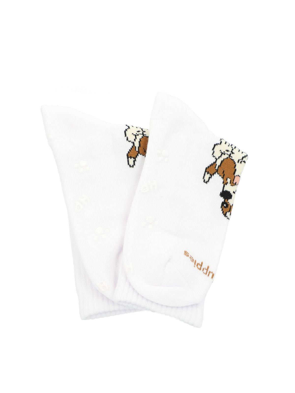 Calcetín Algodón C Dog Sportrib Blanco Niño-2