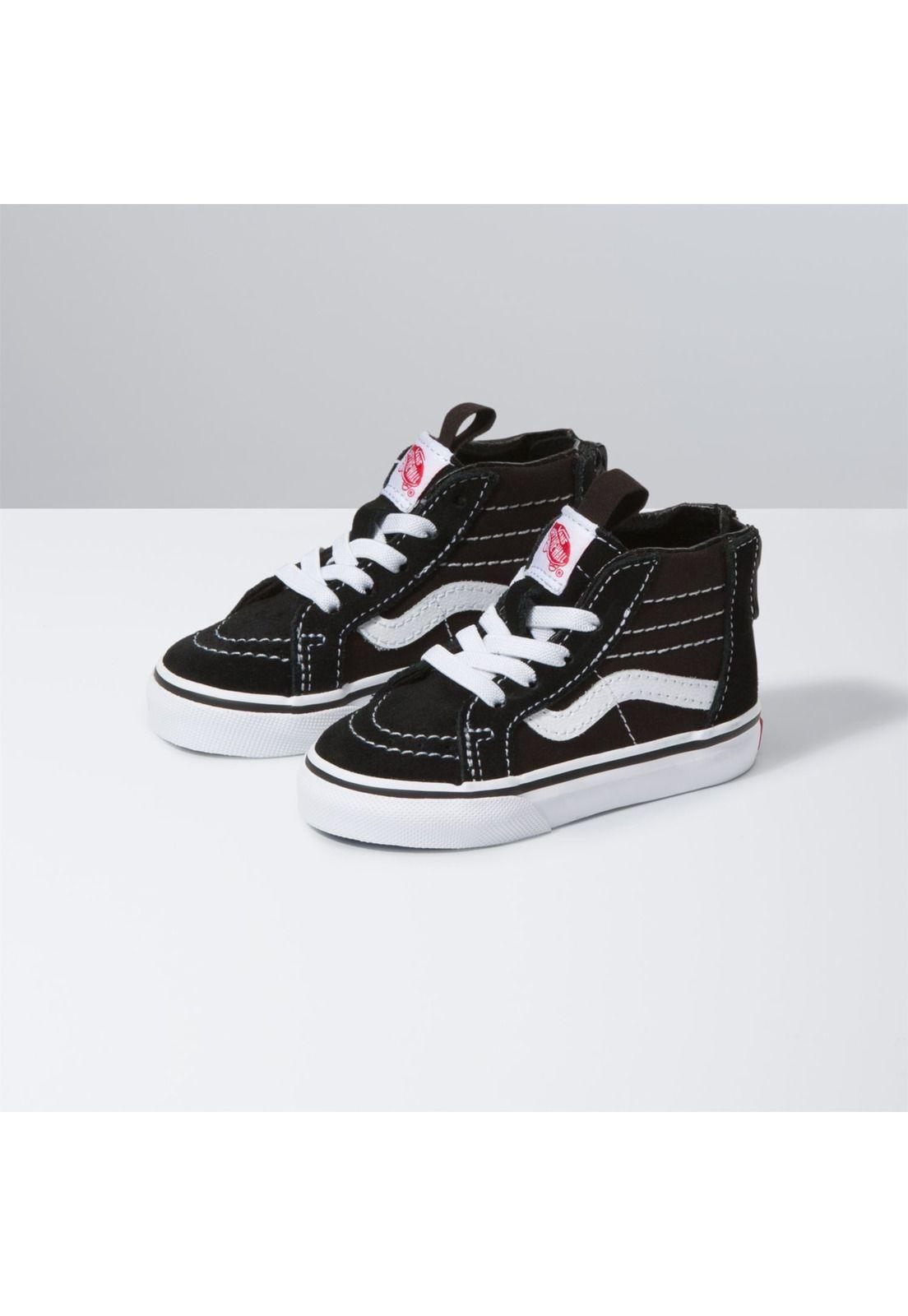 Zapatilla Con Caña Td Sk8-Hi Zip Negro Niño-0