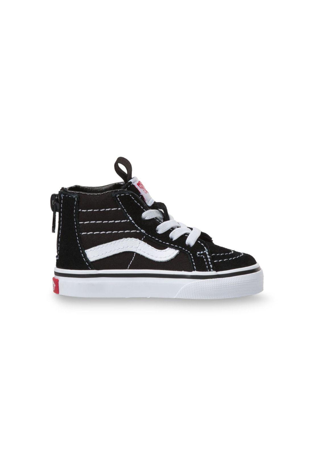 Zapatilla Con Caña Td Sk8-Hi Zip Negro Niño-4
