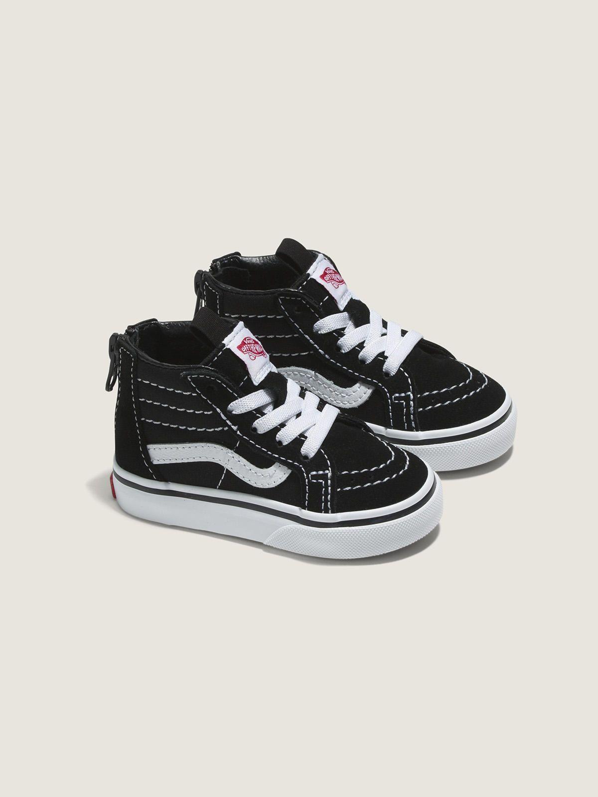 Zapatilla Con Caña Td Sk8-Hi Zip Negro Niño-1
