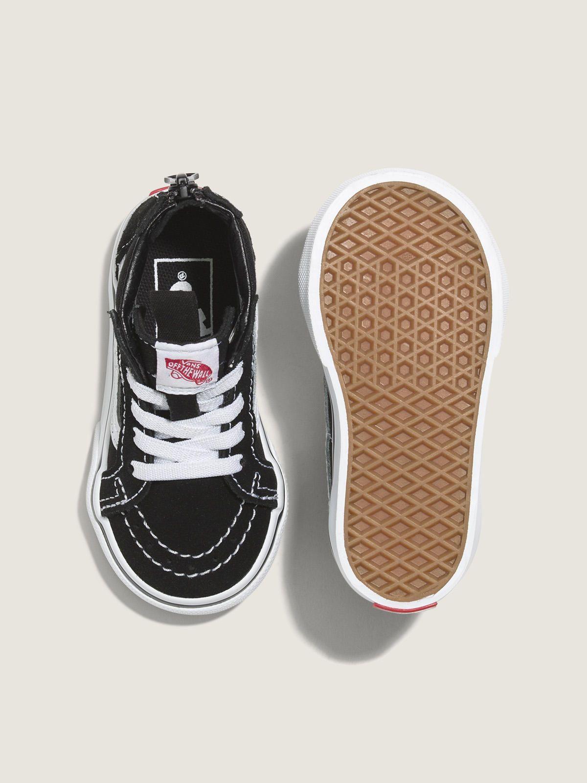 Zapatilla Con Caña Td Sk8-Hi Zip Negro Niño-4