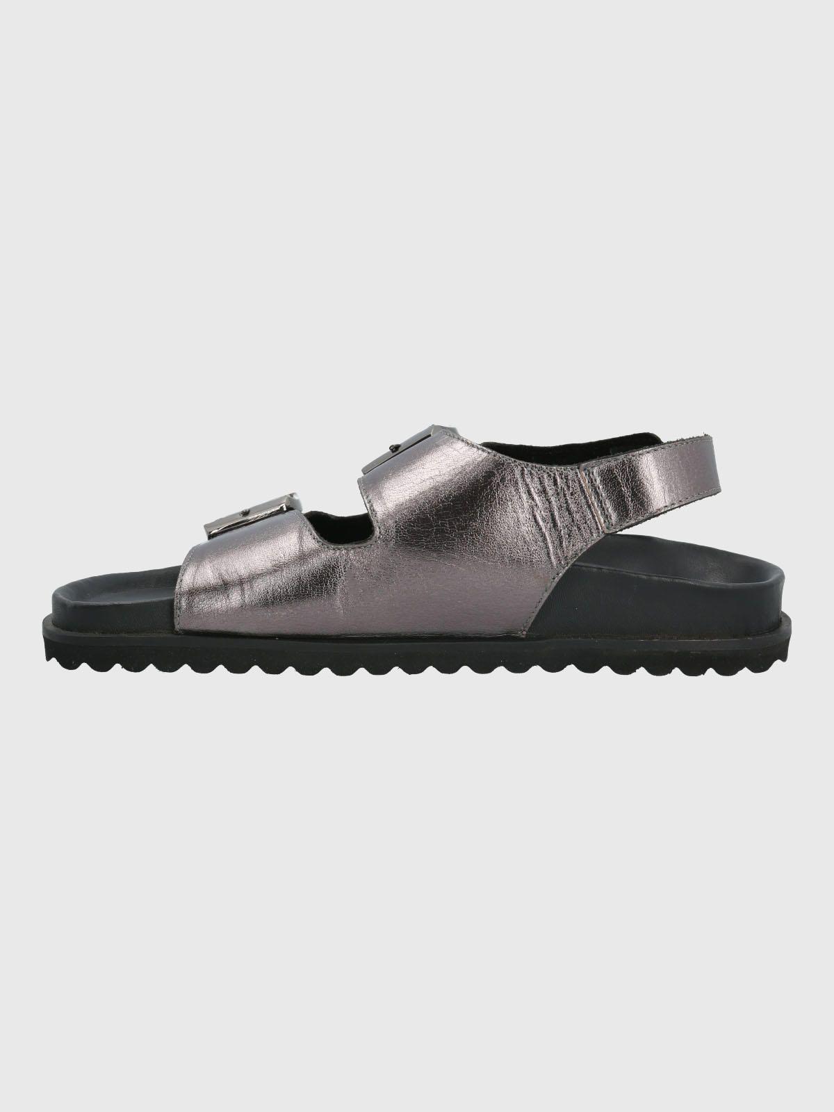 Sandalia Leather Mujer Bandol Metalizada-5