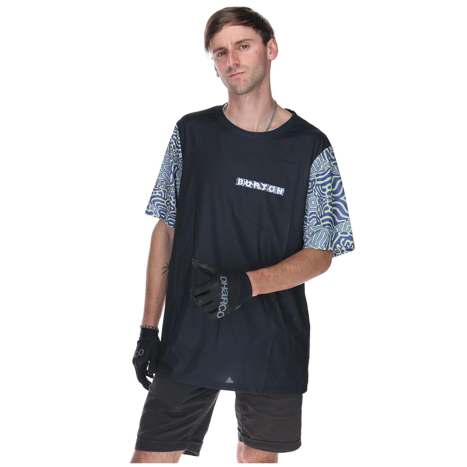 Polera Manga Corta Mtb Half Printed Negro Hombre-0