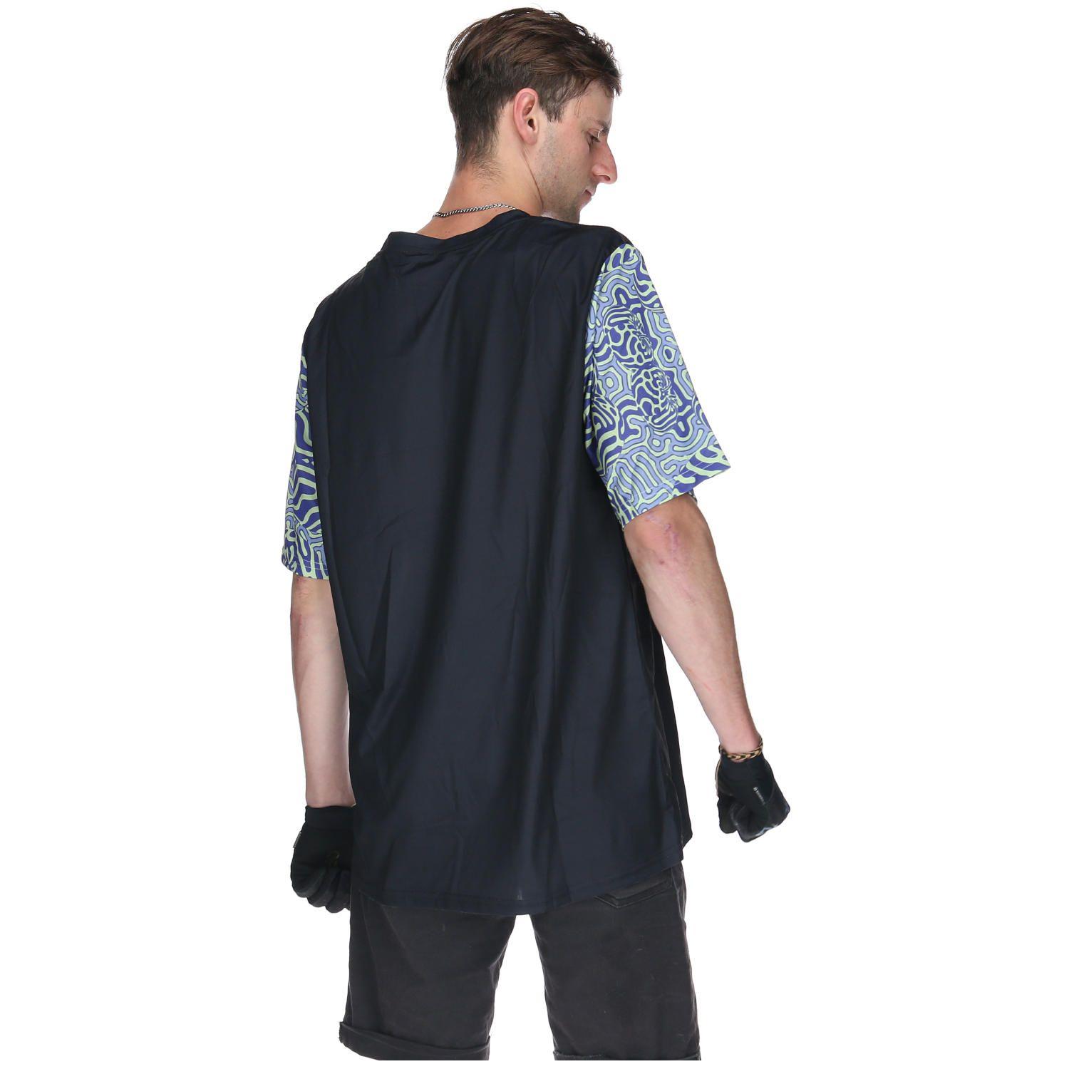 Polera Manga Corta Mtb Half Printed Negro Hombre-3