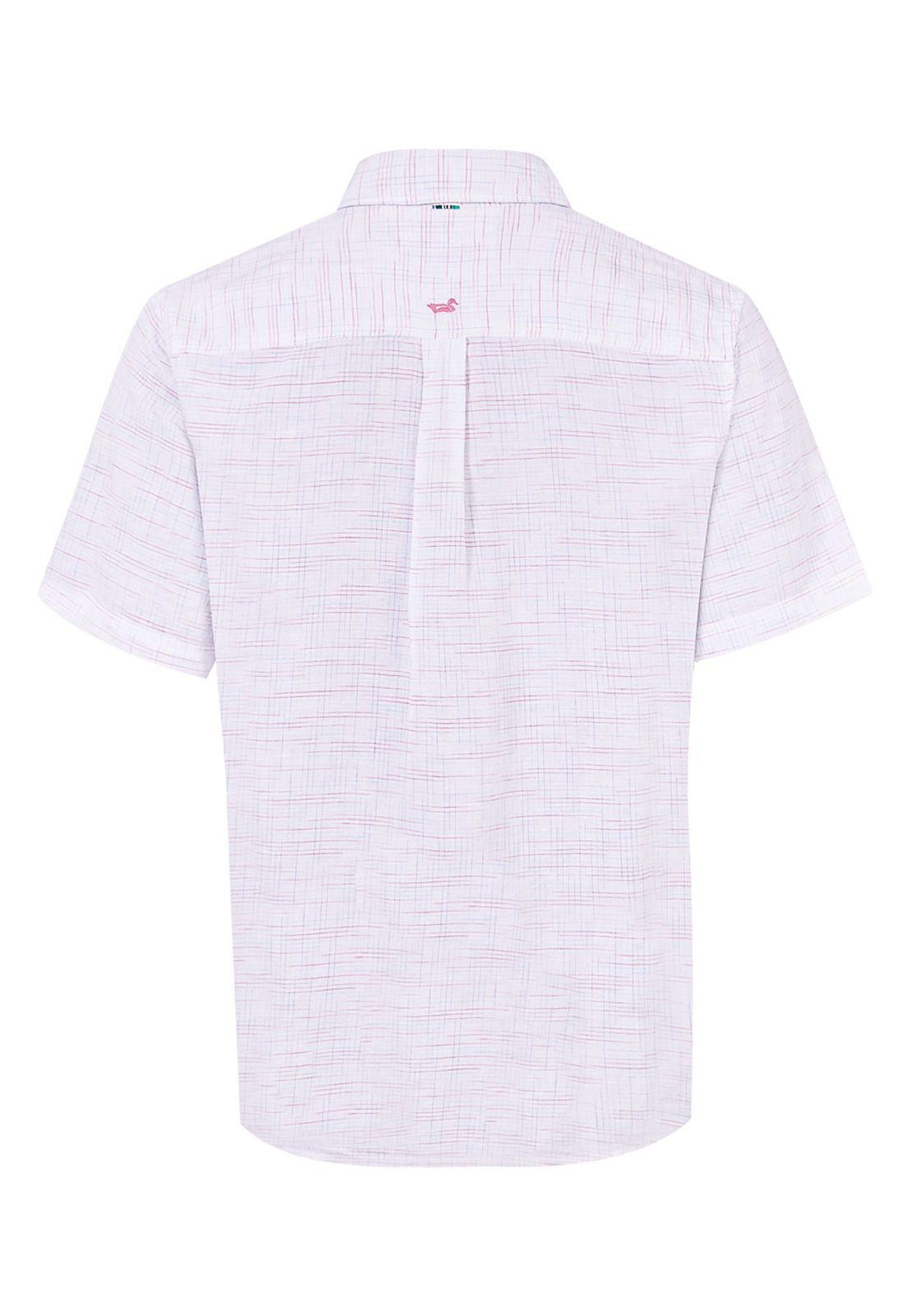 camisa Lino Orgánico Rojo Marbled Hombre -1