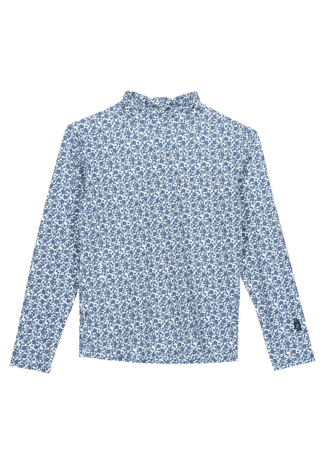 Polera M/L Niña Girasol Azul-4