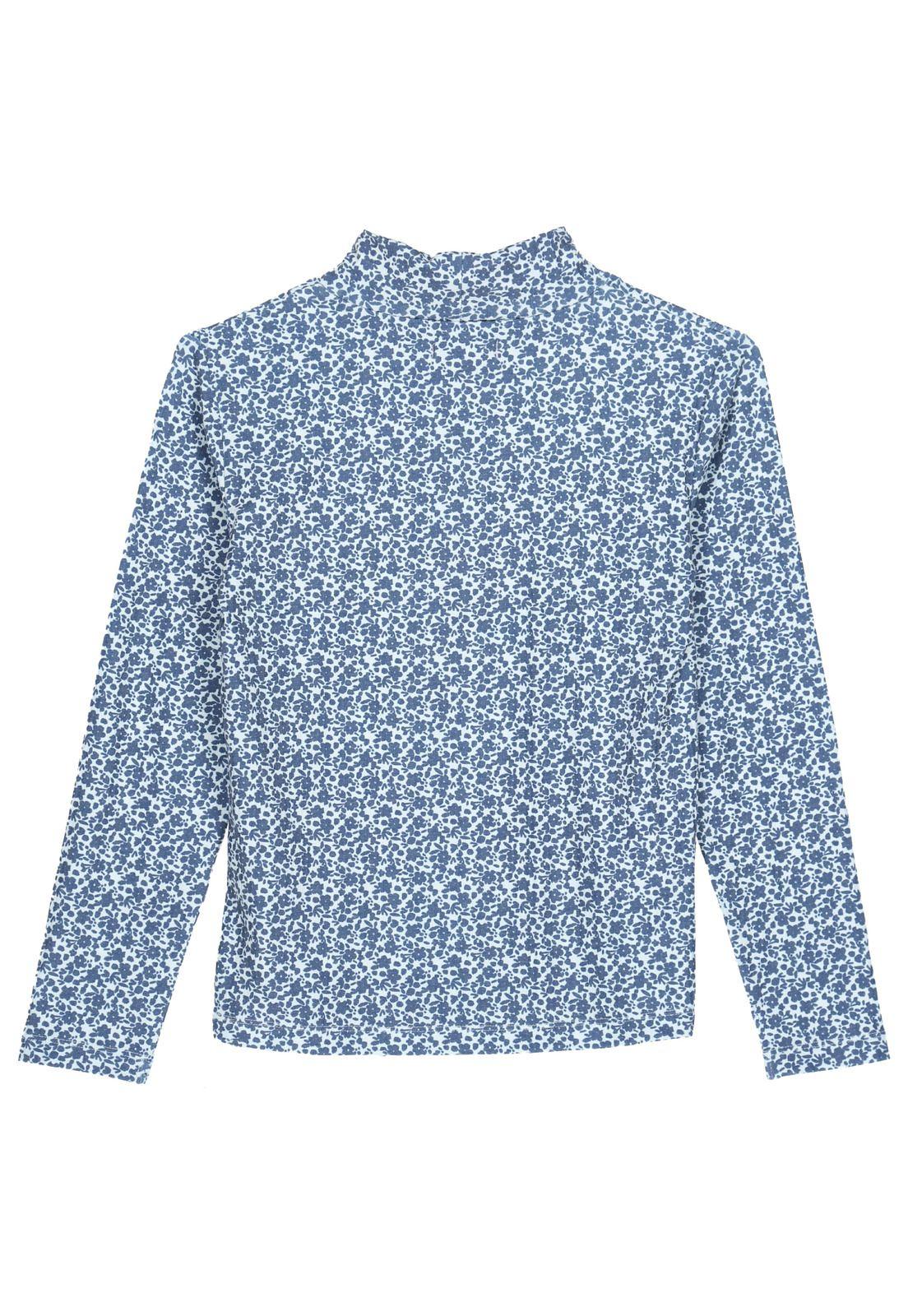 Polera M/L Niña Girasol Azul-5