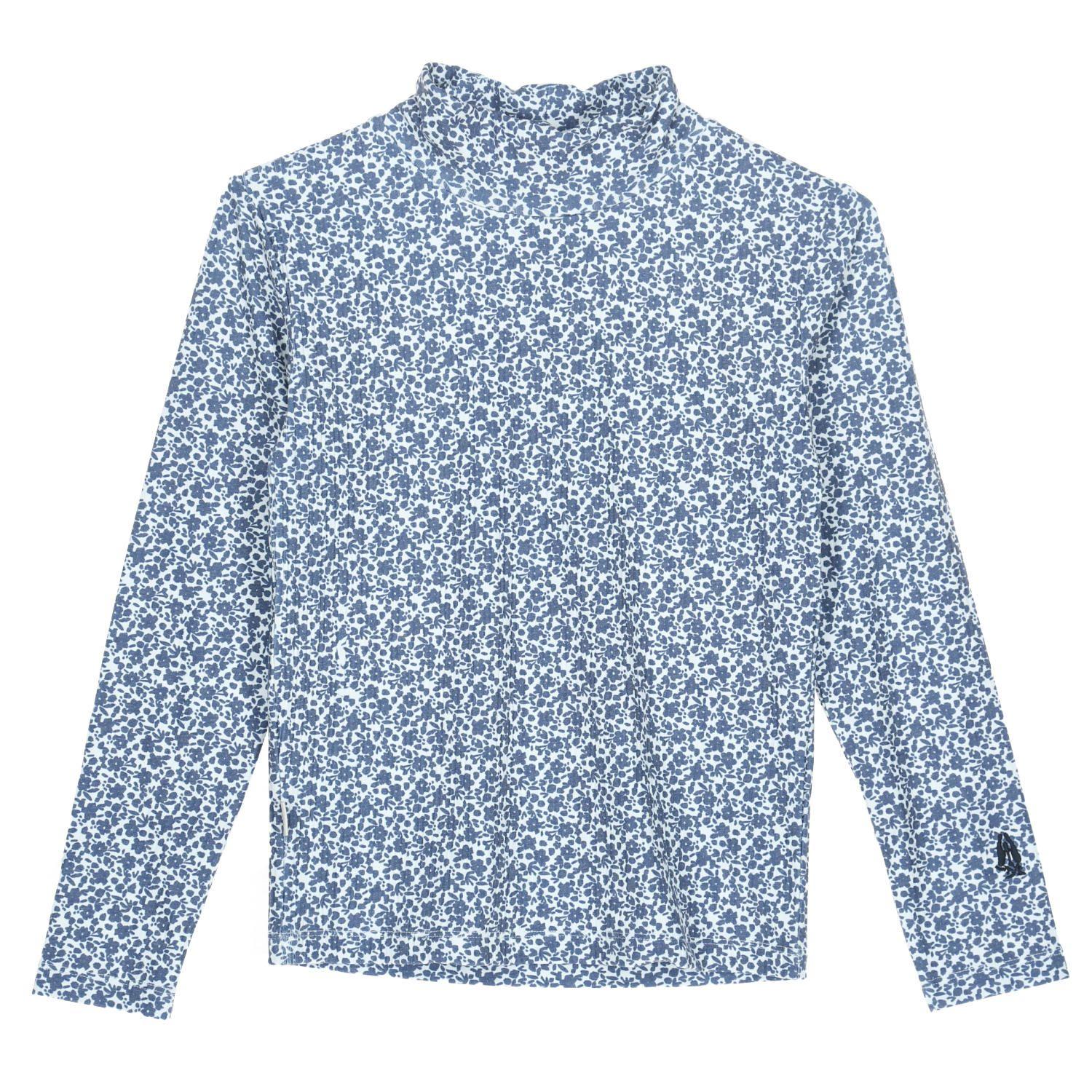 Polera M/L Niña Girasol Azul-4