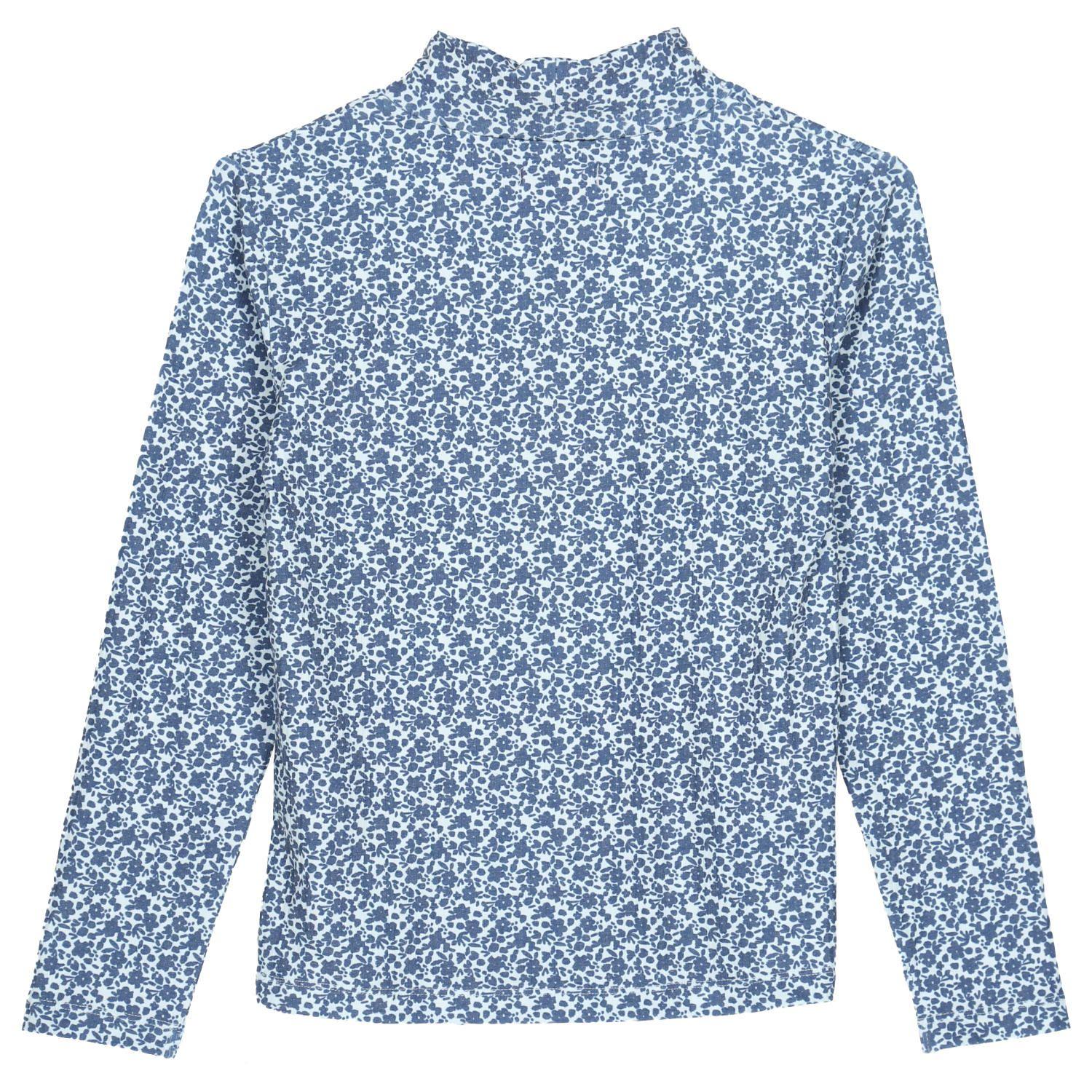 Polera M/L Niña Girasol Azul-5