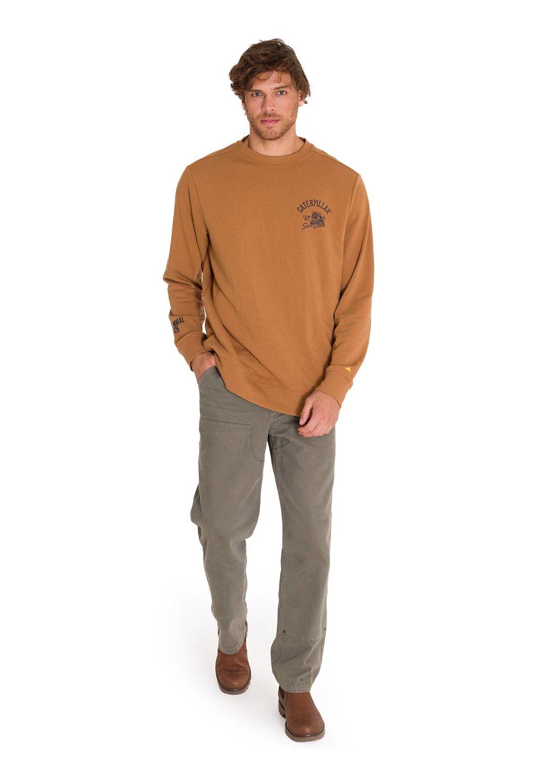 Polerón Graphic French Hombre Café Claro-7