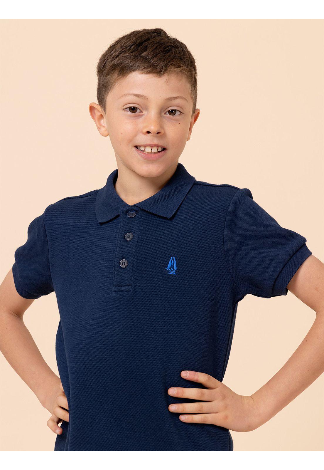 Polera Niño Unkel Azul Marino-4