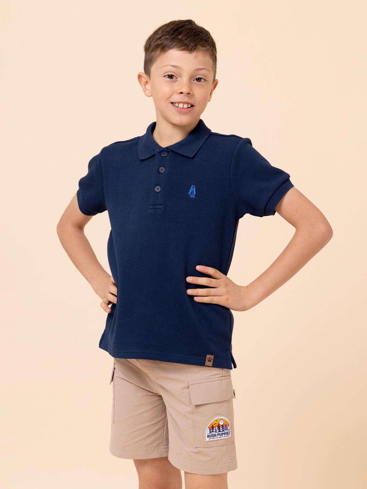 Polera Niño Unkel Azul Marino-3