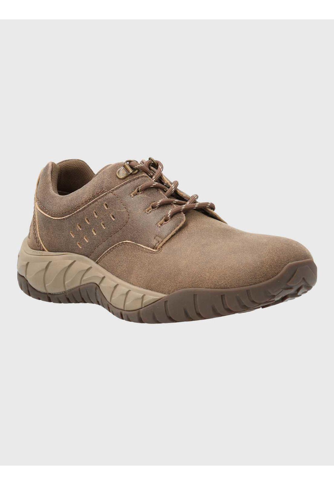 Zapatilla Cuero Hombre Kurth Café-0