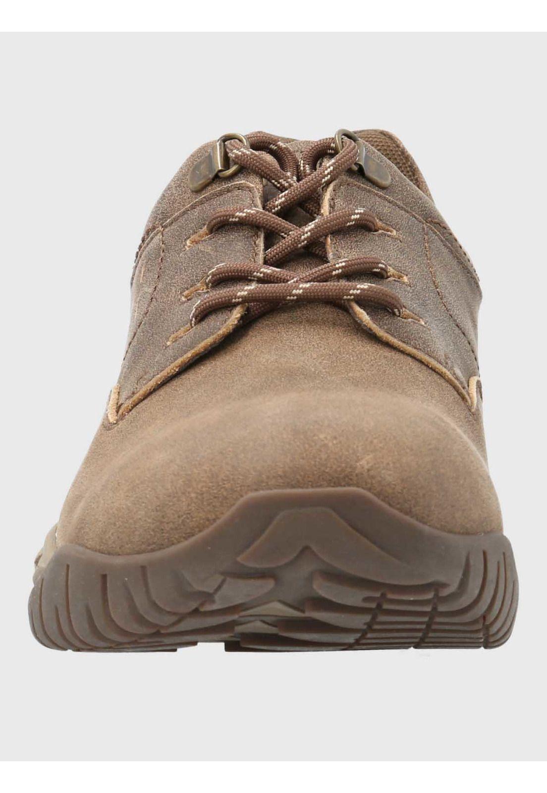 Zapatilla Cuero Hombre Kurth Café-3