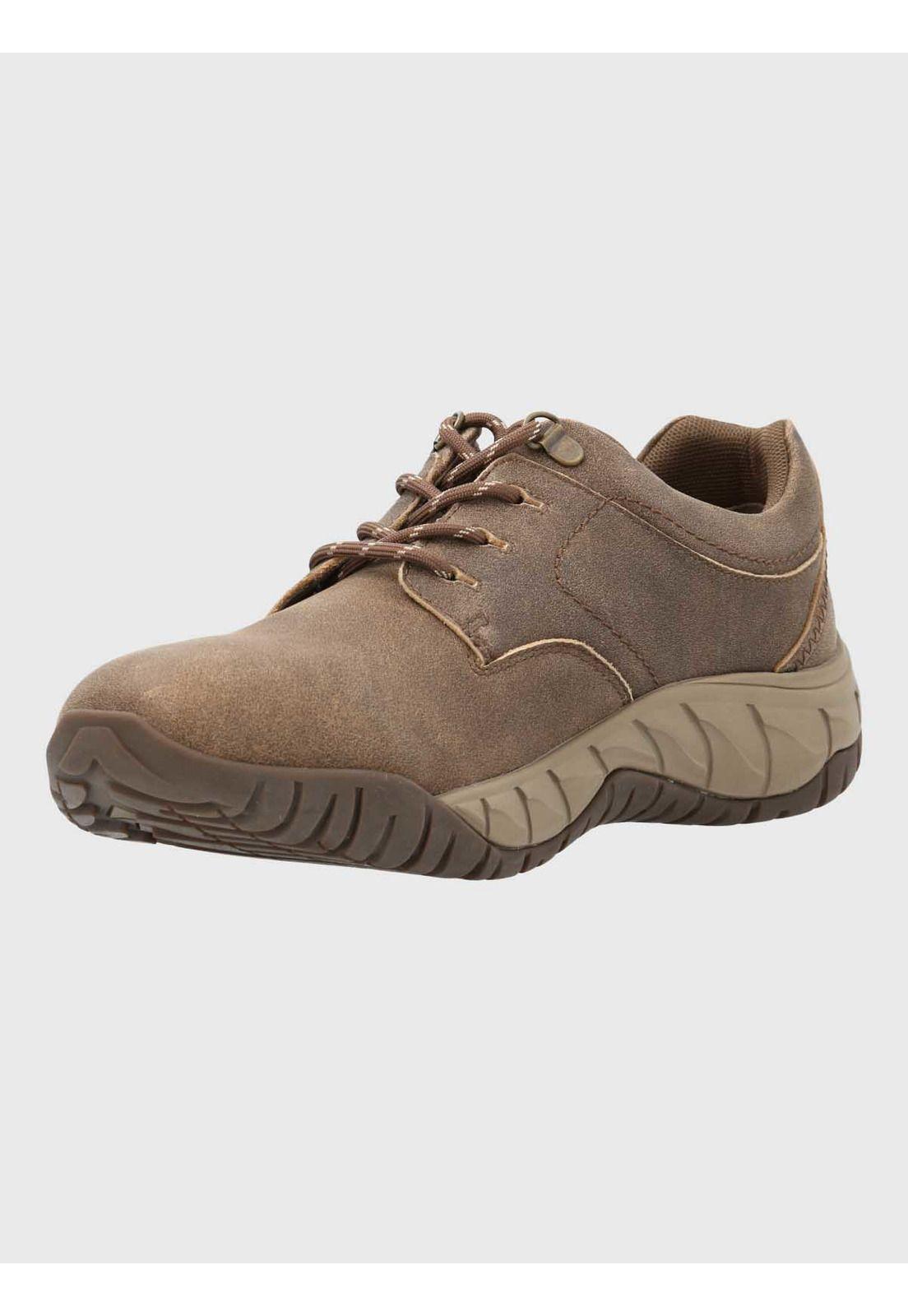 Zapatilla Cuero Hombre Kurth Café-4