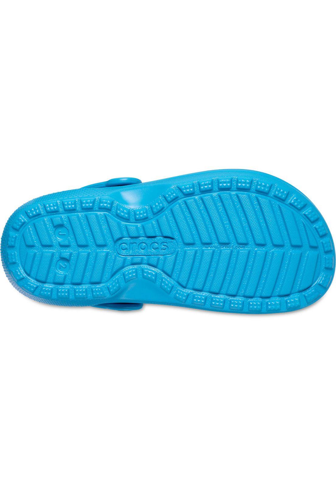 Zueco Crocs Niño Classic Lined Chiporro Azul-5