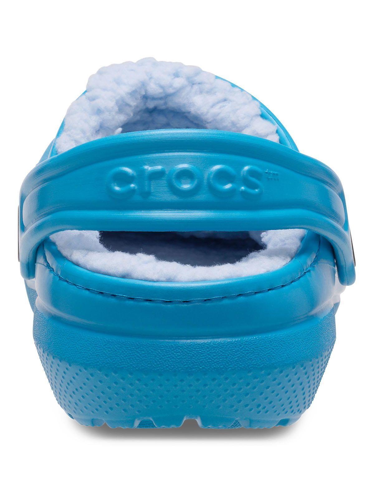 Zueco Crocs Niño Classic Lined Chiporro Azul-7